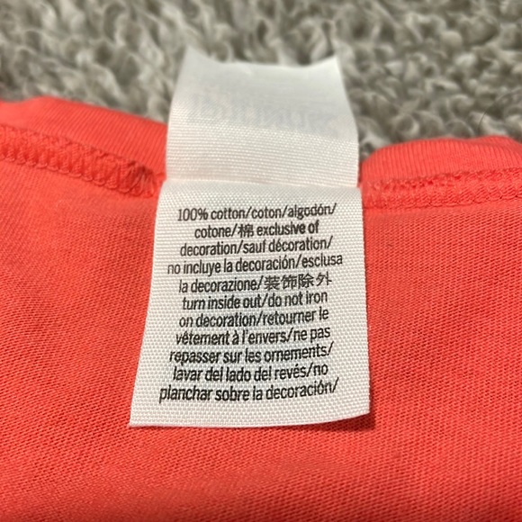 Ladies Pink Victoria Secret long sleeve orange draw string sides top Sz XS - Picture 12 of 13